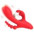 Bestoy - Vibrador rojo con 3 lenguas