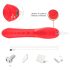 Bestoy - Vibrador rojo con 3 lenguas