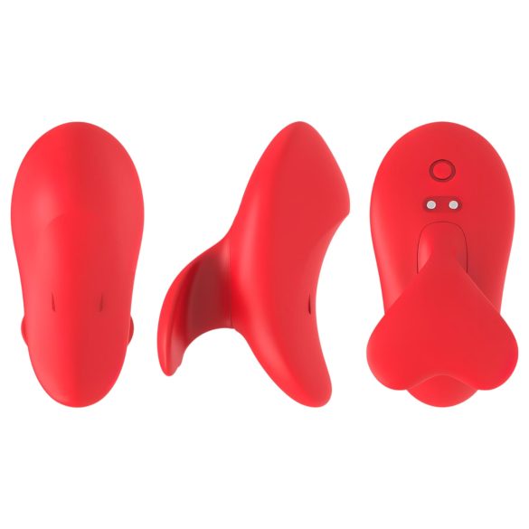 Bestoy - vibrador de dedo recargable - silicona roja