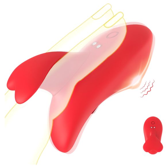 Bestoy - vibrador de dedo recargable - silicona roja