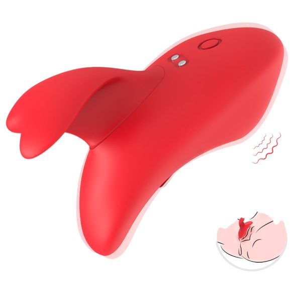 Bestoy - vibrador de dedo recargable - silicona roja