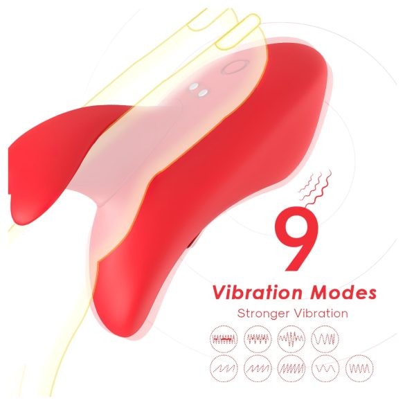 Bestoy - vibrador de dedo recargable - silicona roja