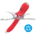 Bestoy - Vibrador punto G impermeable - silicona roja