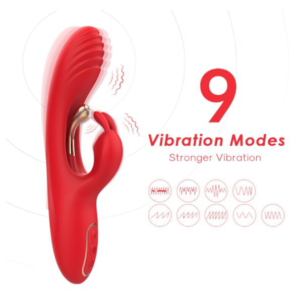 Bestoy - Vibrador punto G y clítoris - silicona - rojo