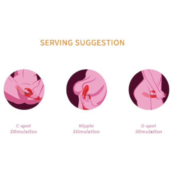 Bestoy - Vibrador punto G y clítoris - silicona - rojo