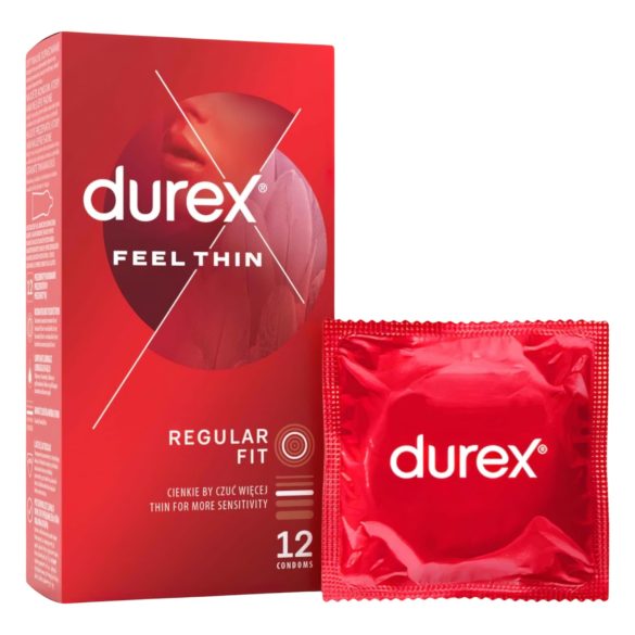 Durex Feel Thin - Sensación Real Condones (12 uds)
