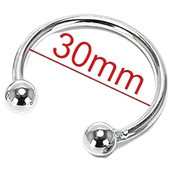 Anillo metálico inox para el glande, retrasa la eyaculación (30mm)