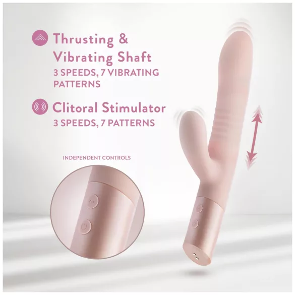 Blush Fraya - vibrador con estimulador de clítoris y función pulsante