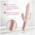 Blush Fraya - Vibrador impulsor con brazo estimulador de clítoris (rosa)