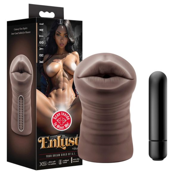 Enlust Krystal - Boca vibrante con imágenes AI (marrón)