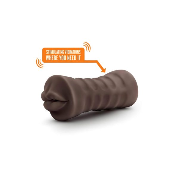 Enlust Krystal - masturbador oral vibrador masculino - marrón