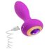 Oh My Gem - plug anal vibrador con gema (lila)