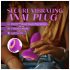 Oh My Gem - plug anal vibrador con gema (lila)