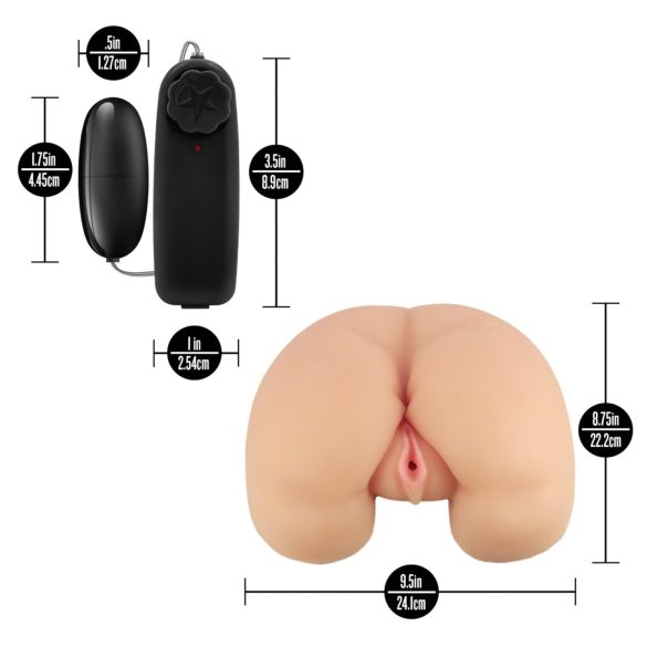 Enlust Talia - culo artificial vibrador con imágenes de IA (color natural)