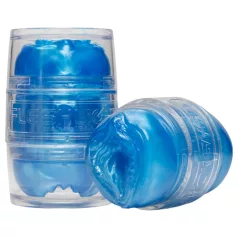   Fleshlight Quickshot Vantage - masturbador doble transparente (azul)