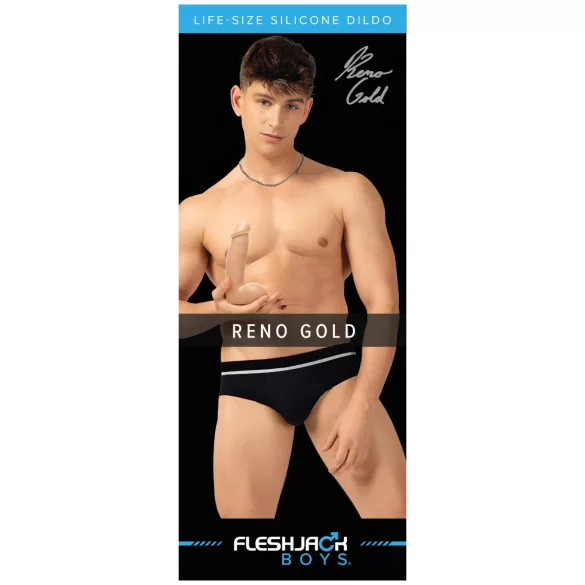 Fleshjack Reno Gold - consolador realista - silicona color natural