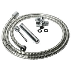Shower Enema - juego de ducha íntima de aluminio (plata)