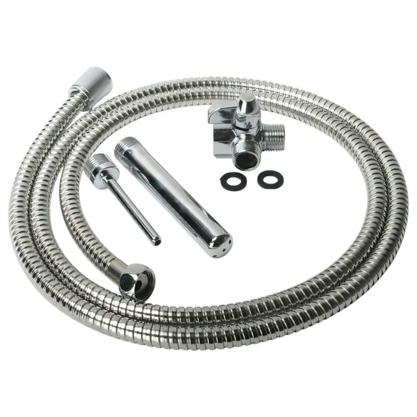 Set de ducha íntima de aluminio (plata)