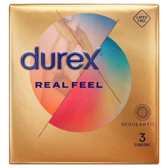 Durex Real Feel - preservativo sin látex - paquete de 3 unidades