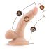 Dr. Skin 4 - Dildo realista con ventosa y testículos - natural (12cm)