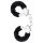 Temptasia Cuffs - esposas de peluche (negro)