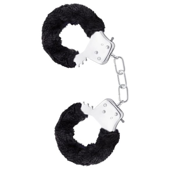 Temptasia Cuffs - esposas de peluche (negro)