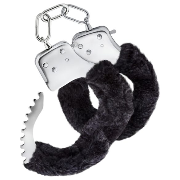 Temptasia Cuffs - esposas de peluche (negro)