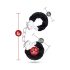 Temptasia Cuffs - esposas de peluche (negro)