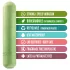 Gaia - Vibrador ecológico mediano - silicona verde