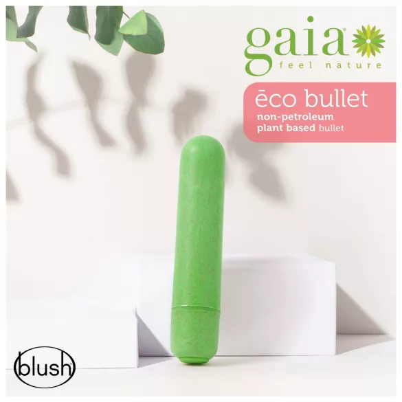 Gaia - Vibrador ecológico mediano - silicona verde