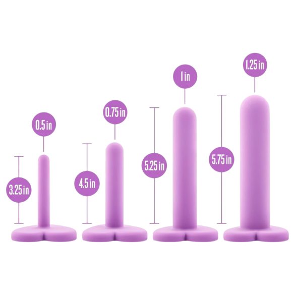 Blush Wellness - set de dilatadores vaginales - silicona - lila