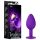 Temptasia S - plug anal corazón lila pequeño