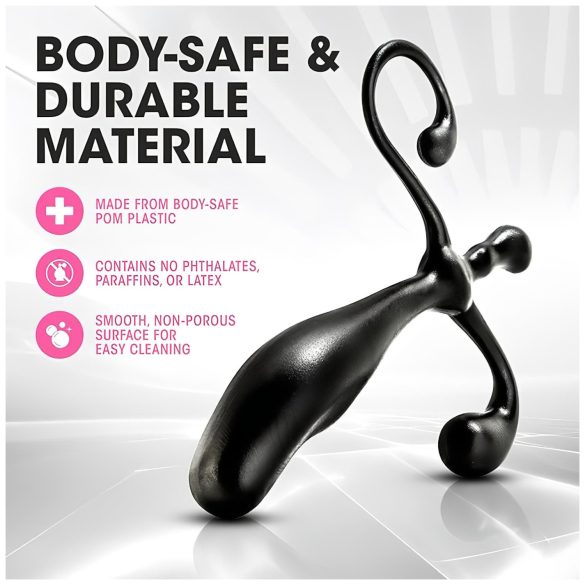 Anal Adventures - consolador prostático - silicona negra