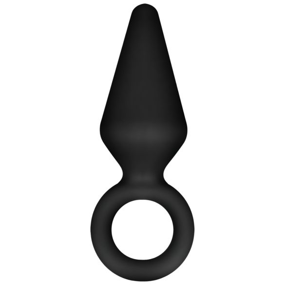 Anal Adventures Platinum S - plug anal pequeño - silicona negra