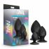 Juego Plugs Anales Platino - Negro (3 piezas)