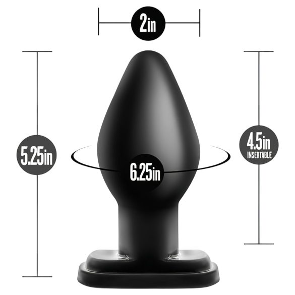 Anal Adventures XL - plug anal grande - silicona negra