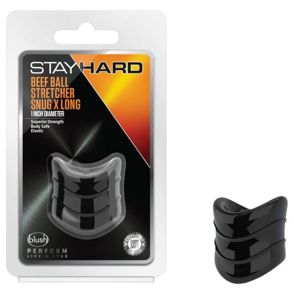 Stay Hard - anillo para la erección (negro)