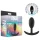 Anal Adventures Platinum - plug anal - tamaño mediano - silicona negra