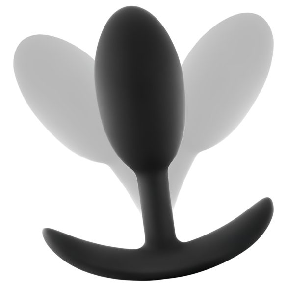 Anal Adventures Platinum - plug anal - tamaño mediano - silicona negra