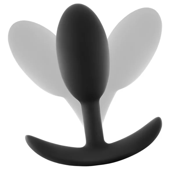 Anal Adventures Platinum - plug anal - tamaño mediano - silicona negra
