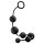 Anal Adventures L - Dildo Anal con Perlas (Negro)