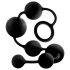 Anal Adventures L - Dildo Anal con Perlas (Negro)