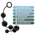 Anal Adventures L - Dildo Anal con Perlas (Negro)