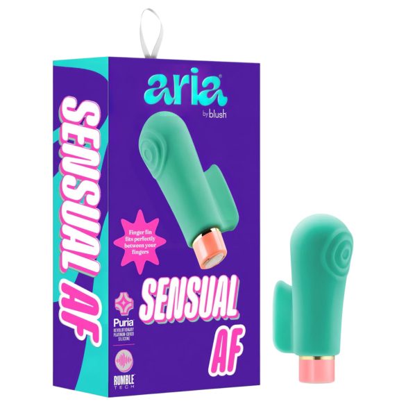Blush Aria - estimulador de dedo vibrador (verde)