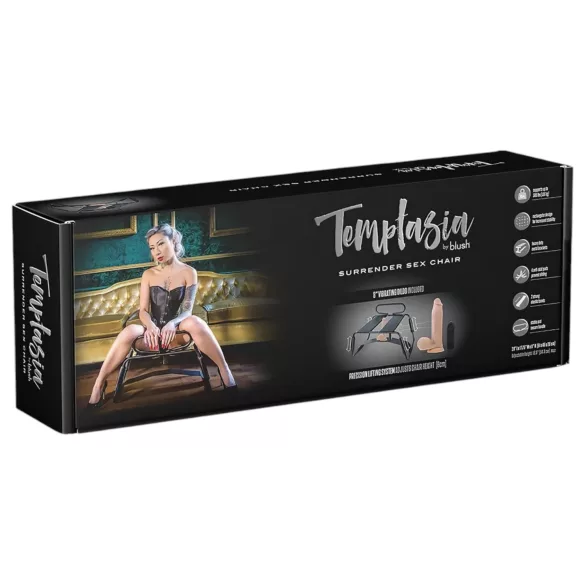 Temptasia - silla sexual con vibrador - negro/natural