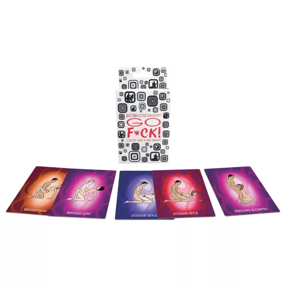 GO F*CK - juego de cartas eróticas Kama Sutra - 52 unidades