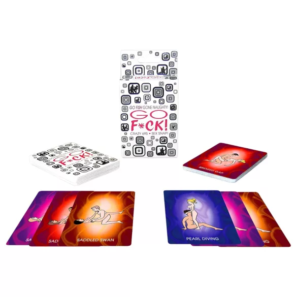 GO F*CK - juego de cartas eróticas Kama Sutra - 52 unidades