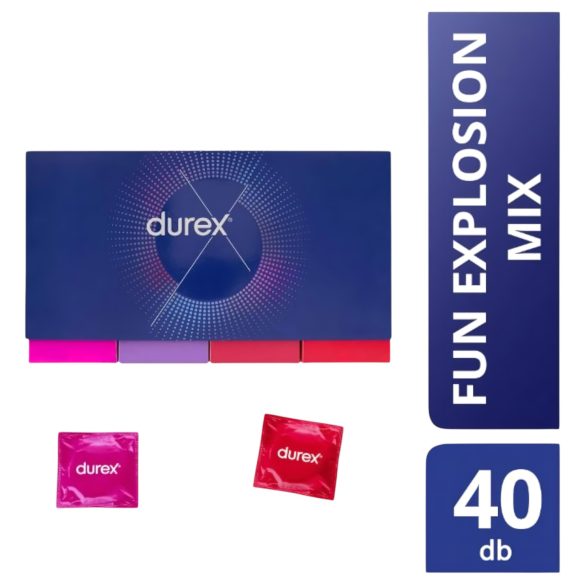 Durex Fun Explosion - preservativos surtidos - pack 40 unidades