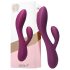 Vibrador G-punto con brazo estimulador del clítoris (lila)