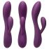 Vibrador G-punto con brazo estimulador del clítoris (lila)